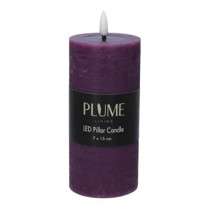 Kaars Pillar Lumina1 Rc  Aubergine Large