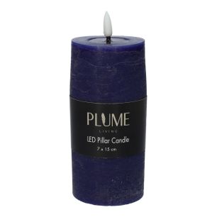 Kaars Pillar Lumina1 Rc  Donker Blauw Large