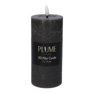 Kaars Pillar Lumina1 Rc  Antraciet Large