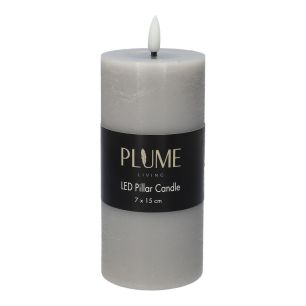 Kaars Pillar Lumina1 Rc  Licht Grijs Large