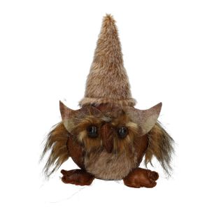 Decorative Item Owl Hedwig Brown Small