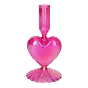 Kaarsenhouder Lovely Parelmoer Finish Fuchsia Small