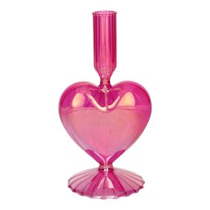 Kaarsenhouder Lovely Parelmoer Finish Fuchsia Medium