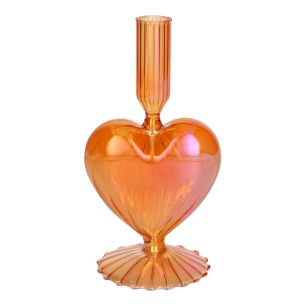 Kaarsenhouder Lovely Parelmoer Finish Perzik Medium