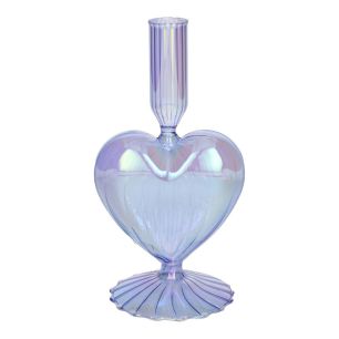 Candle Holder Lovely Pearl Finish Lavender Medium