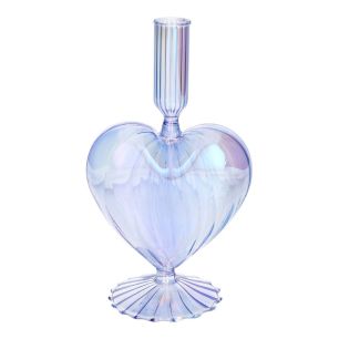 Candle Holder Lovely Pearl Finish Lavender Large