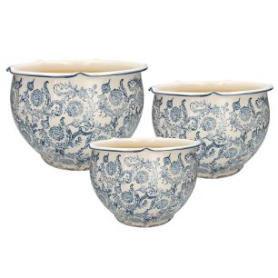 Pot Set/3 Penelope Light Blue