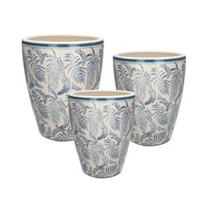 Pot Set/3 Daphne Light Blue