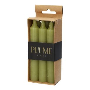 Kaars Set/6 Dinner Lucian  Groen Small