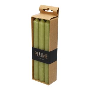 Kaars Set/6 Dinner Lucian  Groen Medium