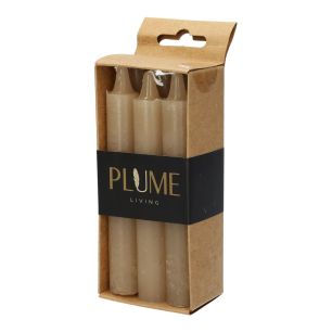 Kaars Set/6 Dinner Lucian  Zand Small