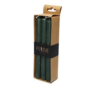 Kaars Set/6 Dinner Lucian  Forest Green Medium