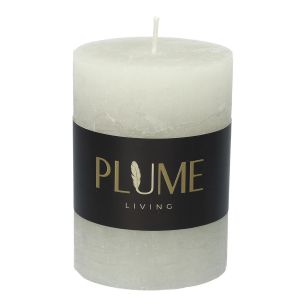 Kaars Pillar Lucian  Licht Grijs Small