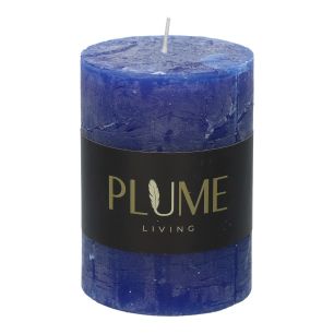Kaars Pillar Lucian  Donker Blauw Small