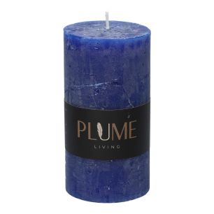 Kaars Pillar Lucian  Donker Blauw Medium
