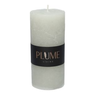 Kaars Pillar Lucian  Licht Grijs Large