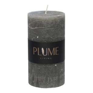 Kaars Pillar Lucian  Antraciet Large