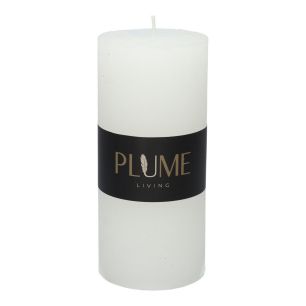 Kaars Pillar Lucian  Wit Large