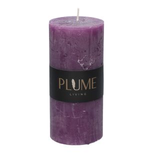 Candle Pillar Lucian  Aubergine Large