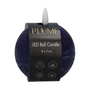 Bougie Ball Lumina1 Rc  Bleu Foncé Small