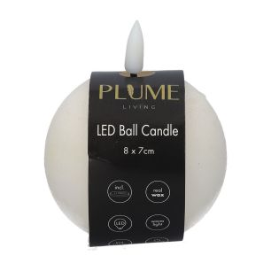 Bougie Ball Lumina1 Rc  Blanc Small