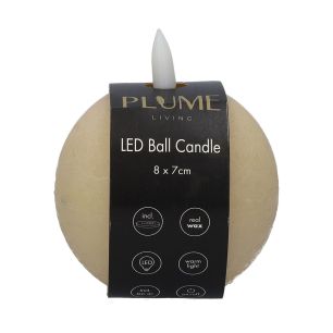 Bougie Ball Lumina1 Rc  Beige Small