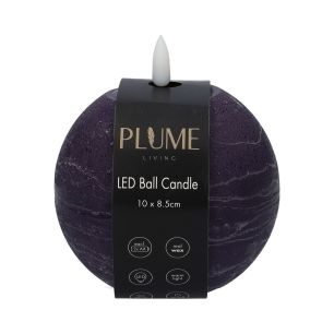 Bougie Ball Lumina1 Rc  Aubergine Medium