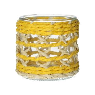 Candle Holder Vina Yellow Small