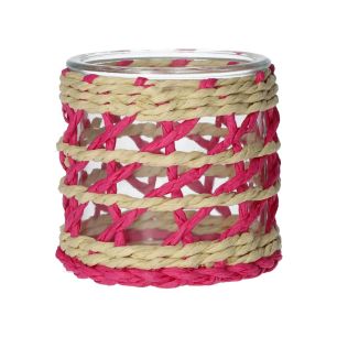 Candle Holder Vina1 Fuchsia Small