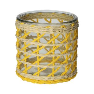Candle Holder Vina1 Yellow Large