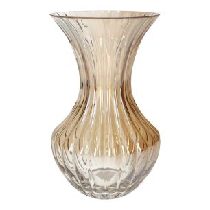 Vase Zelune Pearl Finish Amber Medium