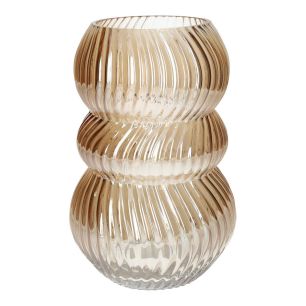 Vase Lucelle Pearl Finish Amber Medium