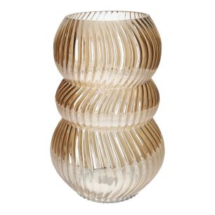 Vase Lucelle Pearl Finish Amber Large