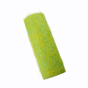 Decoweb Fancy Tableribbon yellow/green 30cmx25mtr 