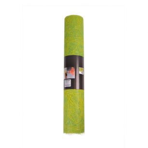 Decoweb Fancy Tableribbon geel/green 60cmx25mtr 