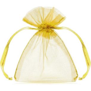 M Chiffon Decobag champagne, 13x23cm