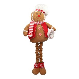 standing gingerbread men w/telescopic foot