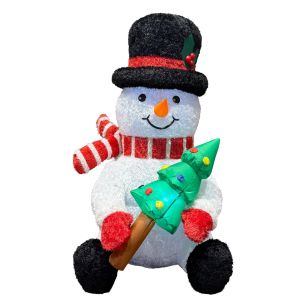 Inflatable Snowman sitting 78x83x122 multi 751761300
