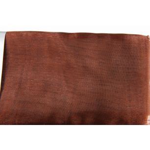  Organza Tafelband 7715 bruin 48cmx9,1mtr 