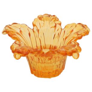 Kerzenhalter 12.5x12.5x6.8 orange
