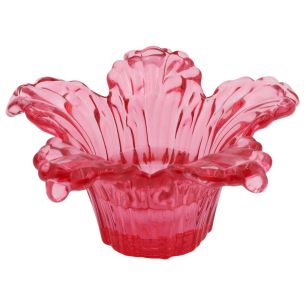 Kerzenhalter 12.5x12.5x6.8 fuchsia