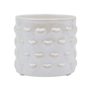 Pot Liebes Perle Finish Blanc Medium