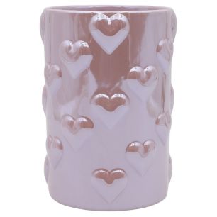 Vase Liebes Perle Finish Rose Clair Small