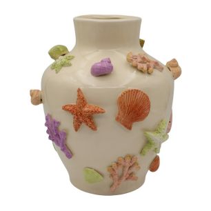 Vase Shelly d12/26xh29.7 creme