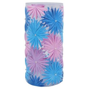Vase d12xh25.3 blau/rosa