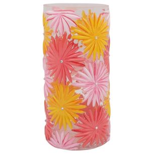 Vase d12xh25.3 orange/rosa