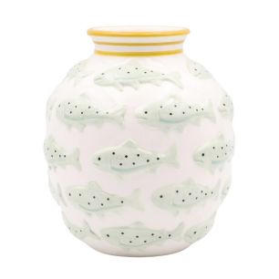 vase d9.8/18.5xh21 vert/jaune