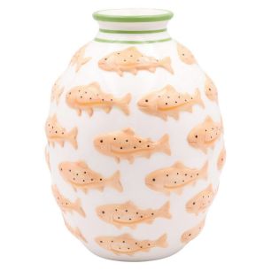 vase d9/20.5xh27.3 jaune/vert