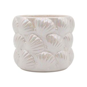 Pot Mare Parelmoer Finish Wit Small