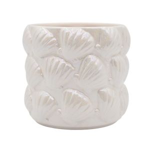 Pot Mare Parelmoer Finish Wit Large